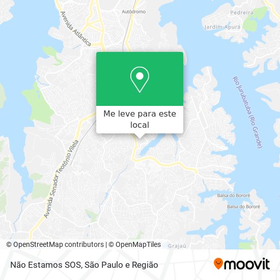 Não Estamos SOS mapa