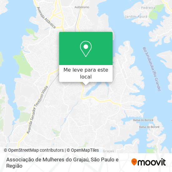 Associação de Mulheres do Grajaú mapa