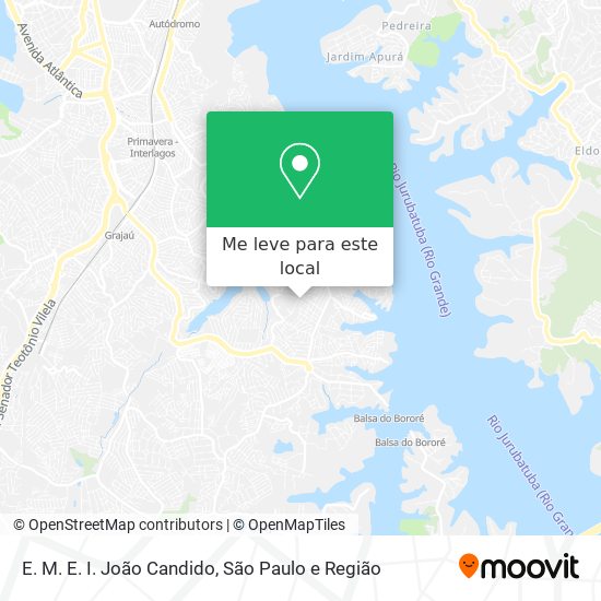 E. M. E. I. João Candido mapa