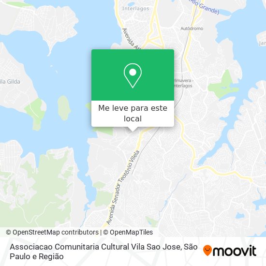 Associacao Comunitaria Cultural Vila Sao Jose mapa
