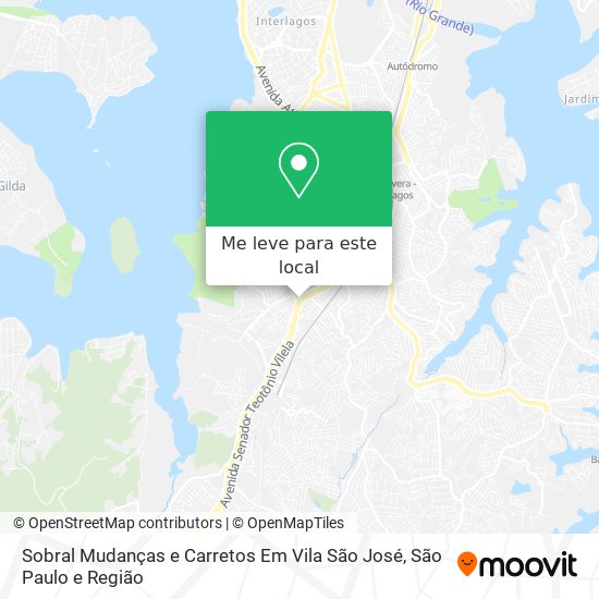 Sobral Mudanças e Carretos Em Vila São José mapa