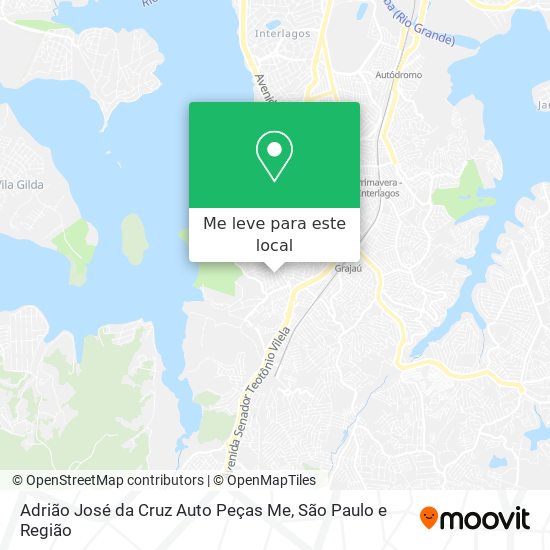 Adrião José da Cruz Auto Peças Me mapa