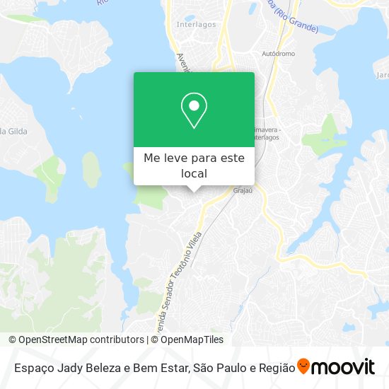 Espaço Jady Beleza e Bem Estar mapa