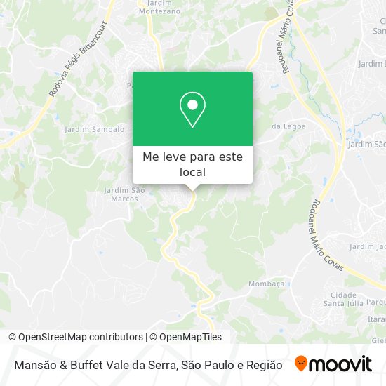 Mansão & Buffet Vale da Serra mapa