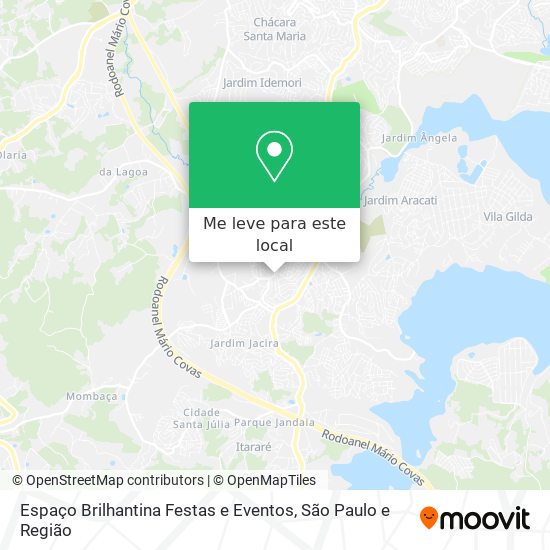 Espaço Brilhantina Festas e Eventos mapa