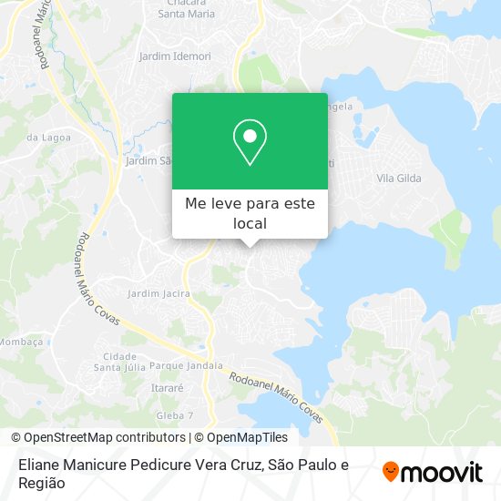 Eliane Manicure Pedicure Vera Cruz mapa