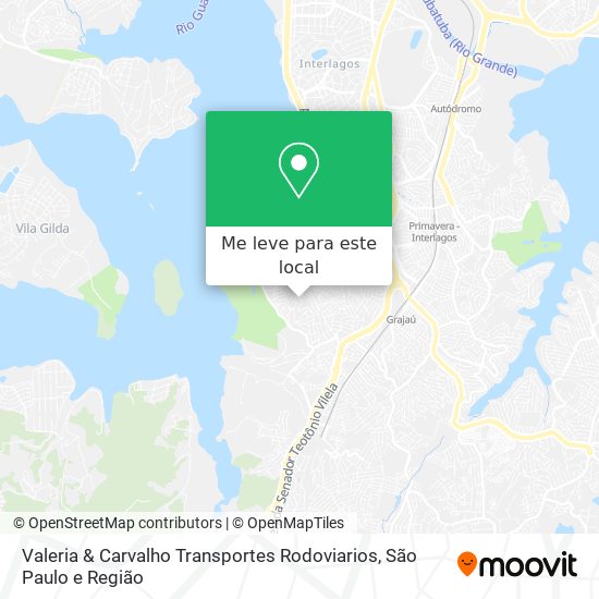 Valeria & Carvalho Transportes Rodoviarios mapa