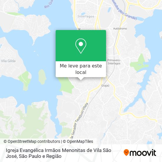 Igreja Evangélica Irmãos Menonitas de Vila São José mapa