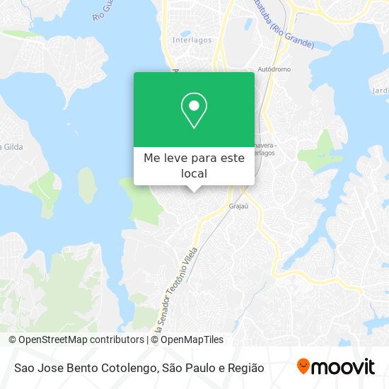 Sao Jose Bento Cotolengo mapa