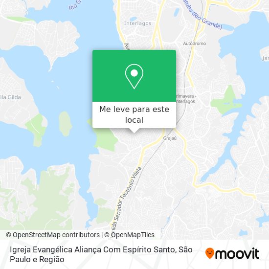 Igreja Evangélica Aliança Com Espírito Santo mapa