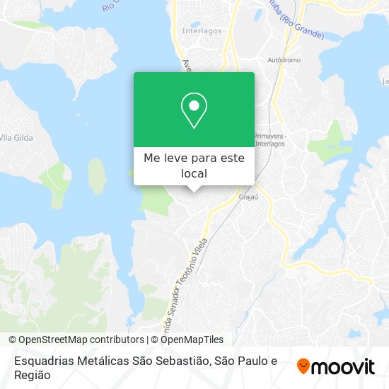 Esquadrias Metálicas São Sebastião mapa