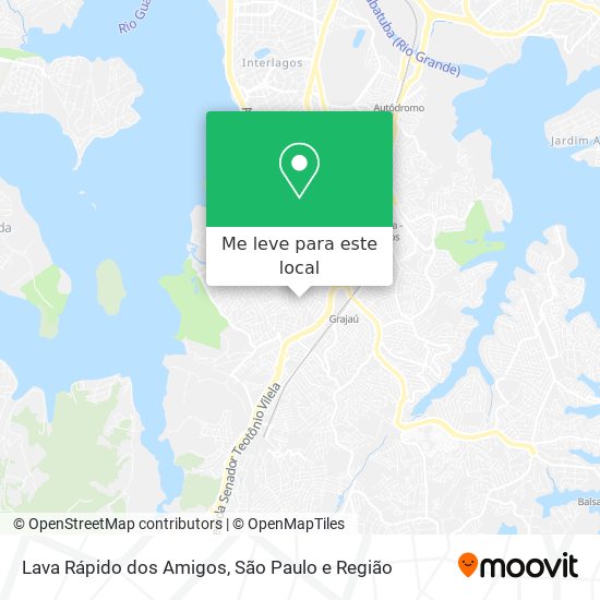 Lava Rápido dos Amigos mapa