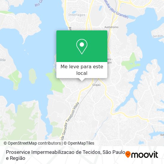 Proservice Impermeabilizacao de Tecidos mapa