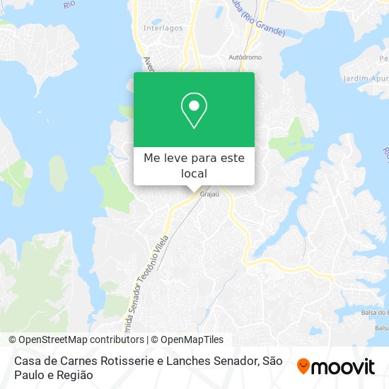 Casa de Carnes Rotisserie e Lanches Senador mapa