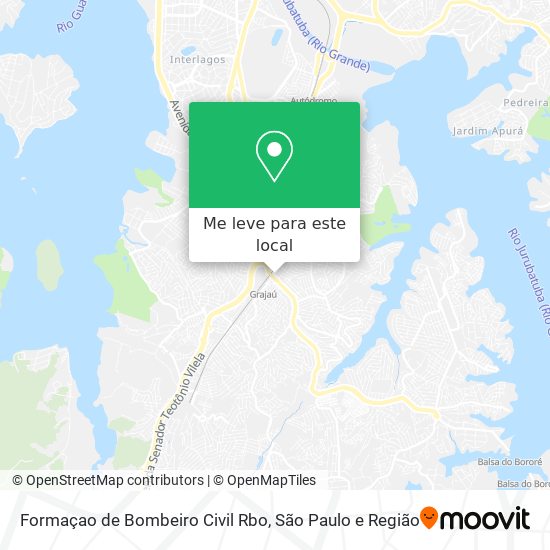 Formaçao de Bombeiro Civil Rbo mapa