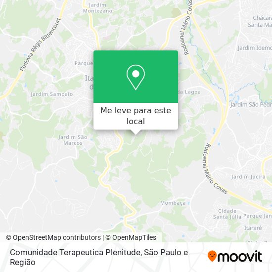 Comunidade Terapeutica Plenitude mapa