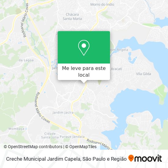 Creche Municipal Jardim Capela mapa