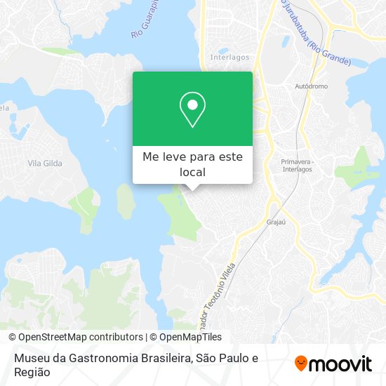 Museu da Gastronomia Brasileira mapa