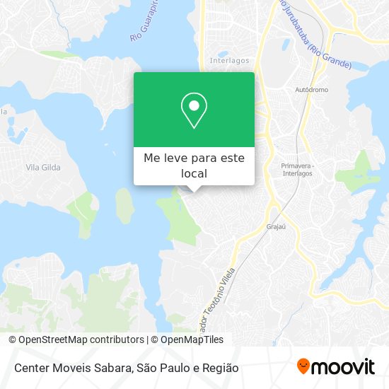 Center Moveis Sabara mapa