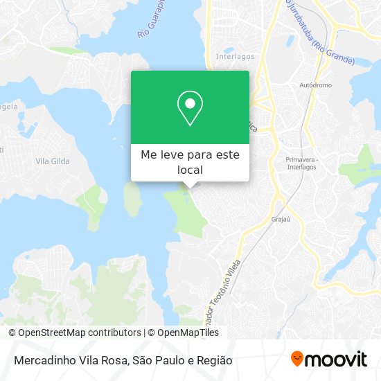 Mercadinho Vila Rosa mapa