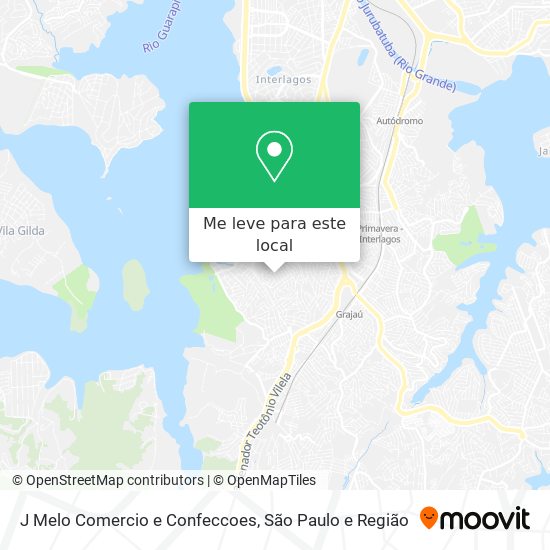 J Melo Comercio e Confeccoes mapa