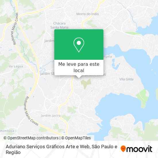 Aduriano Serviços Gráficos Arte e Web mapa