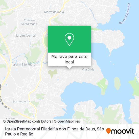 Igreja Pentecostal Filadelfia dos Filhos de Deus mapa