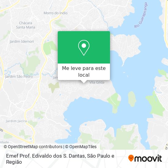 Emef Prof. Edivaldo dos S. Dantas mapa