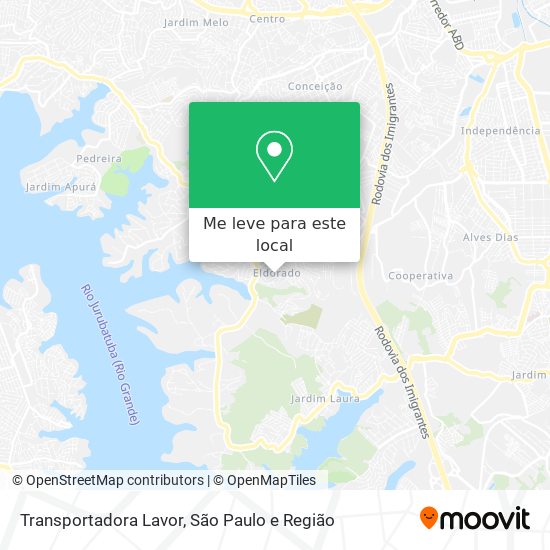 Transportadora Lavor mapa