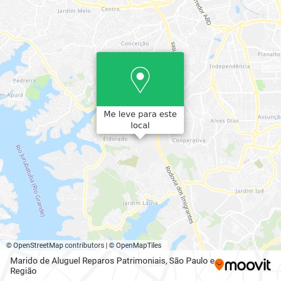 Marido de Aluguel Reparos Patrimoniais mapa