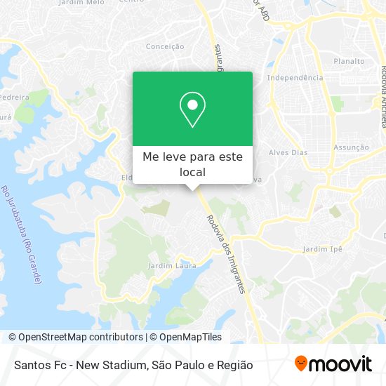 Santos Fc - New Stadium mapa