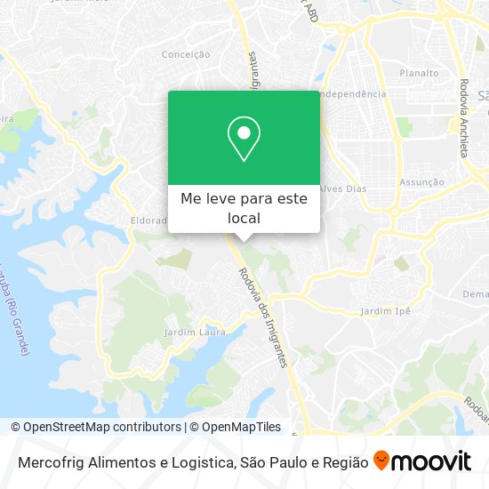 Mercofrig Alimentos e Logistica mapa
