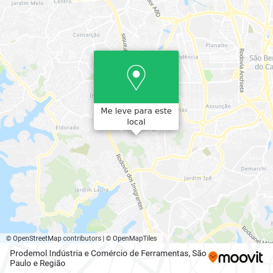 Prodemol Indústria e Comércio de Ferramentas mapa