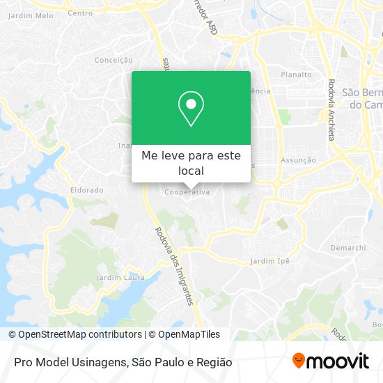 Pro Model Usinagens mapa
