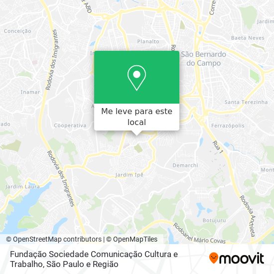 Fundação Sociedade Comunicação Cultura e Trabalho mapa