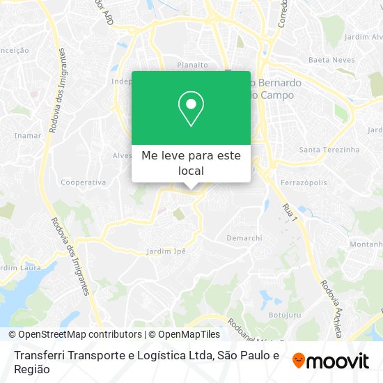 Transferri Transporte e Logística Ltda mapa
