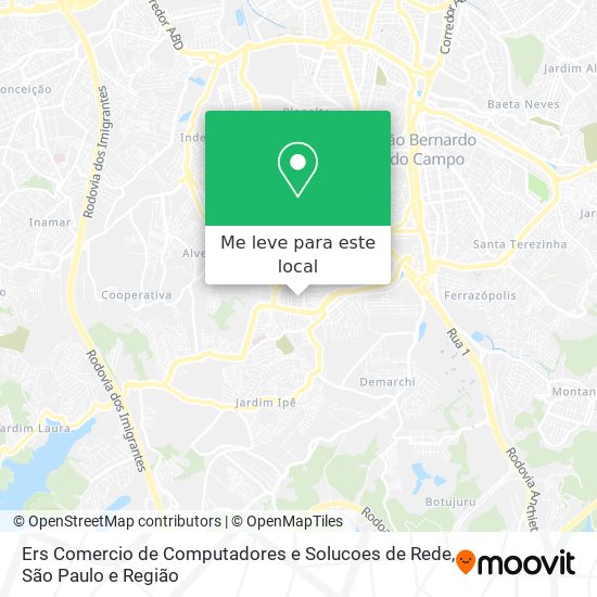 Ers Comercio de Computadores e Solucoes de Rede mapa