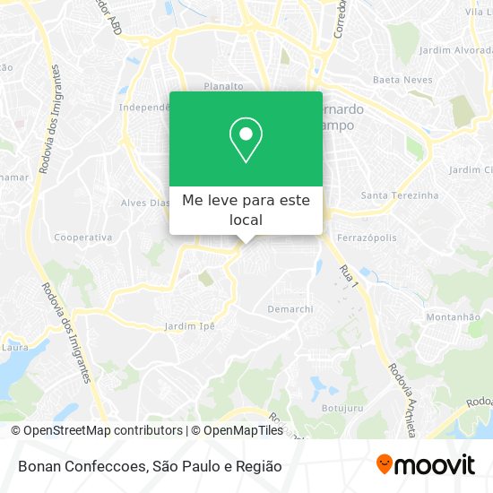 Bonan Confeccoes mapa