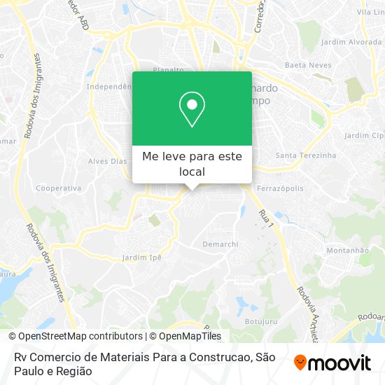 Rv Comercio de Materiais Para a Construcao mapa