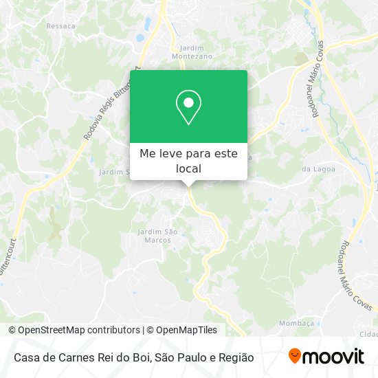 Casa de Carnes Rei do Boi mapa