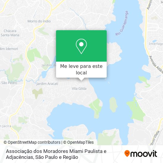 Associação dos Moradores Miami Paulista e Adjacências mapa