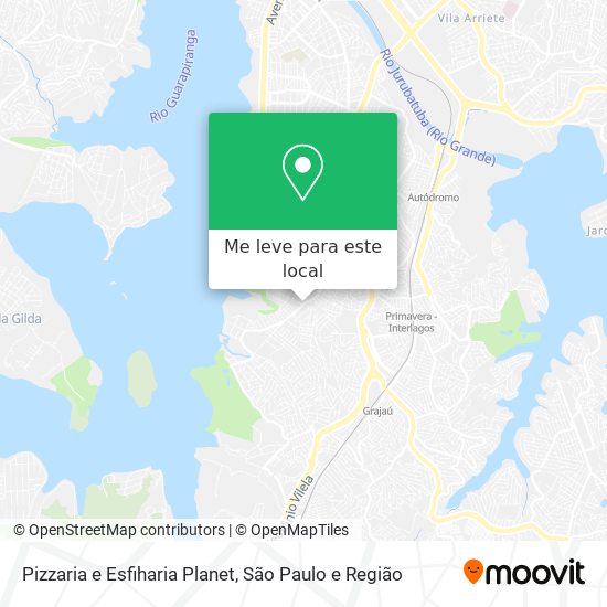 Pizzaria e Esfiharia Planet mapa