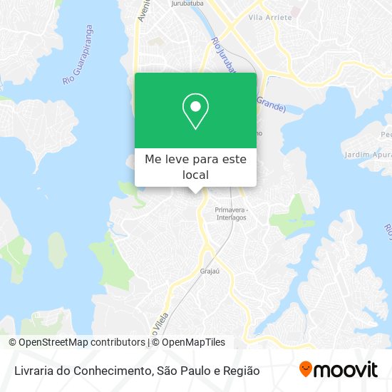 Livraria do Conhecimento mapa