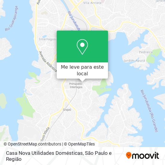 Casa Nova Utilidades Domésticas mapa