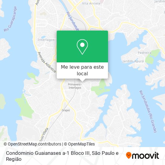 Condominio Guaianases a-1 Bloco III mapa