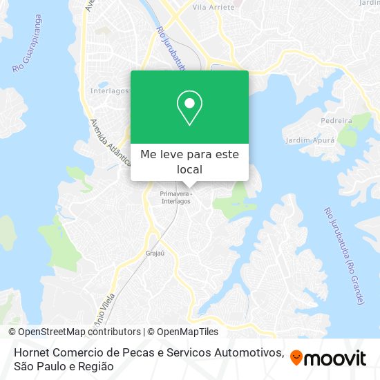 Hornet Comercio de Pecas e Servicos Automotivos mapa