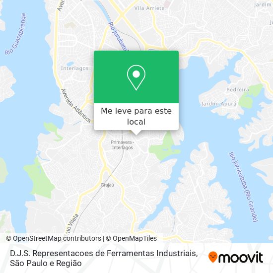 D.J.S. Representacoes de Ferramentas Industriais mapa