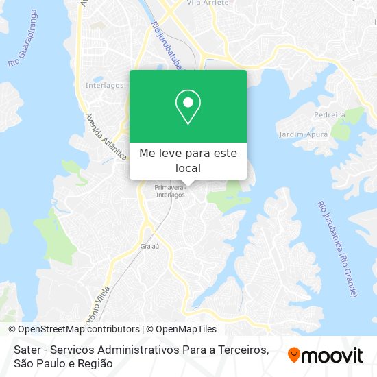 Sater - Servicos Administrativos Para a Terceiros mapa