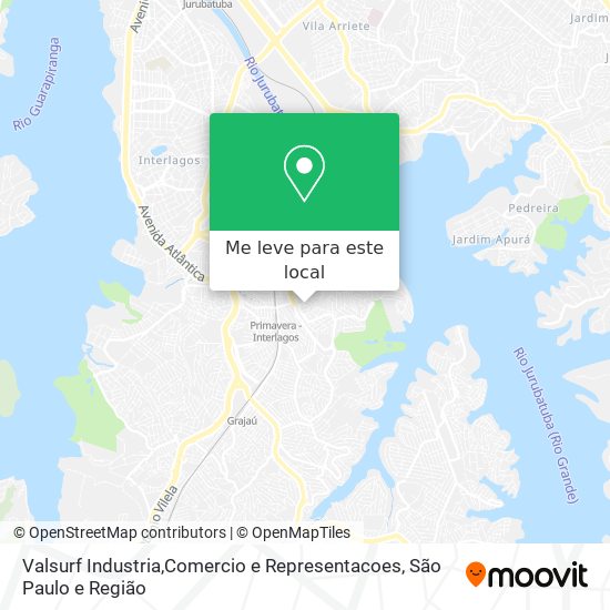 Valsurf Industria,Comercio e Representacoes mapa