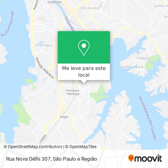 Rua Nova Délhi 307 mapa